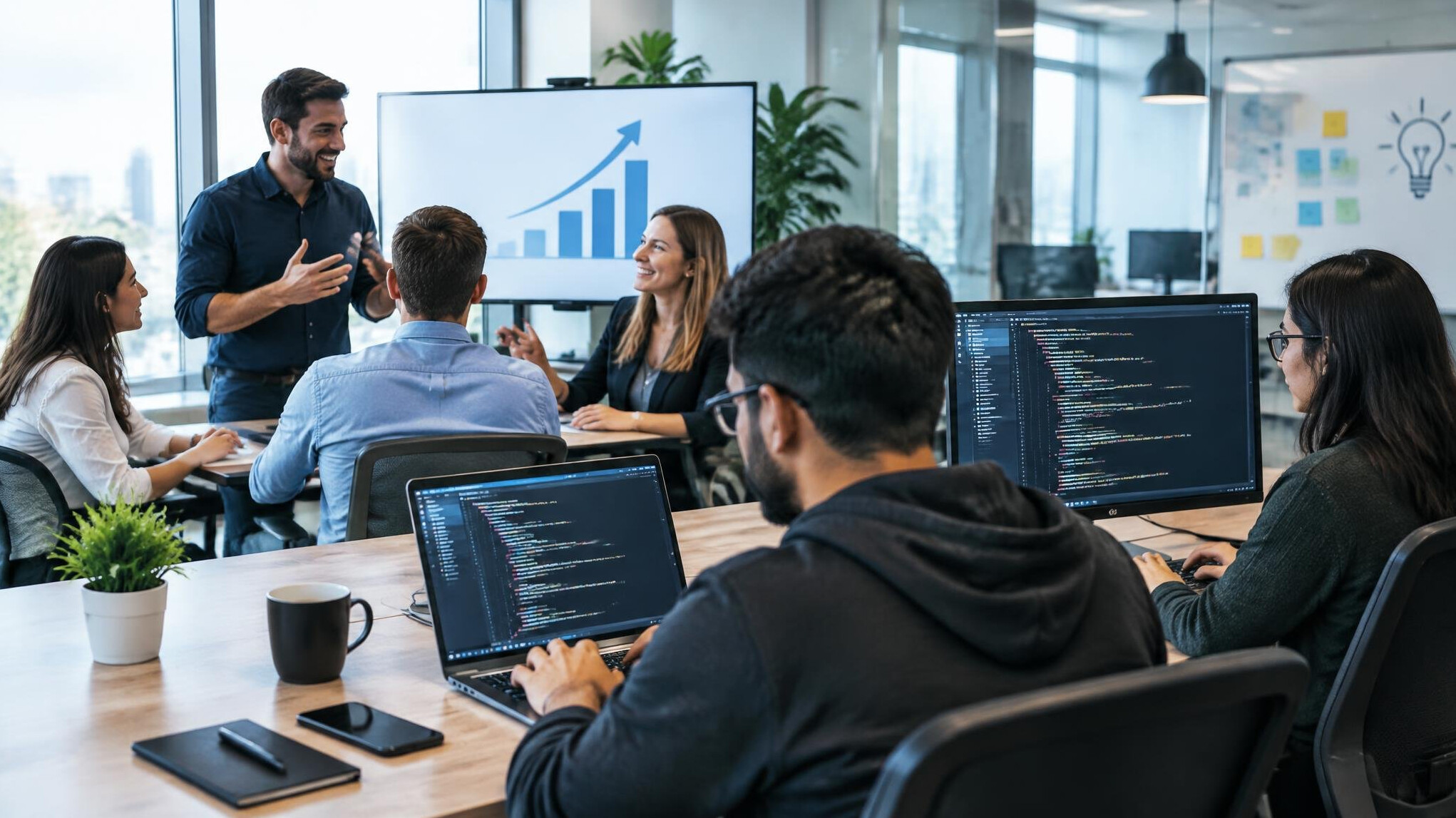 corporate team meeting