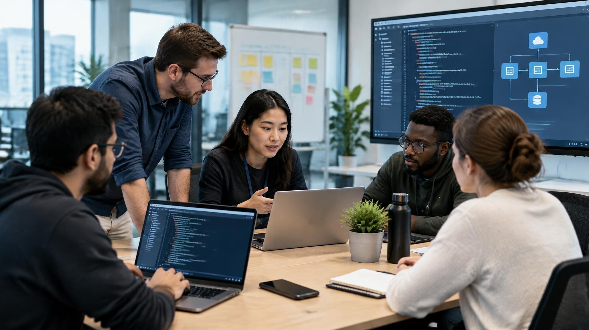 corporate software development team